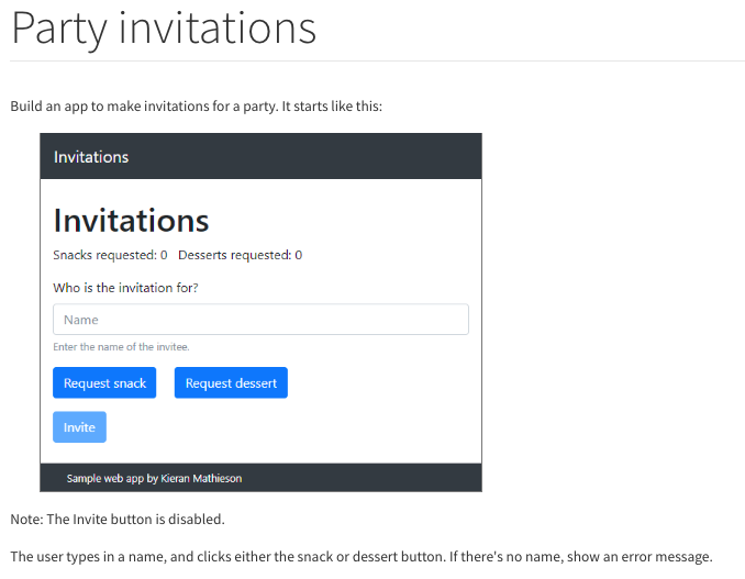 Create Invitations App
