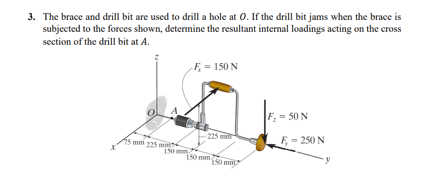 Solved 3. ﻿The brace and drill bit are used to drill a hole | Chegg.com