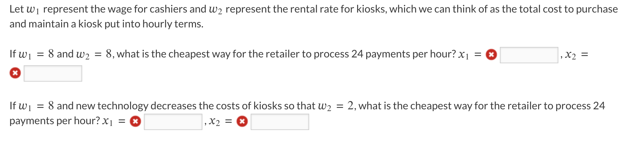 Solved Large retailers such as Walmart can hire cashiers to