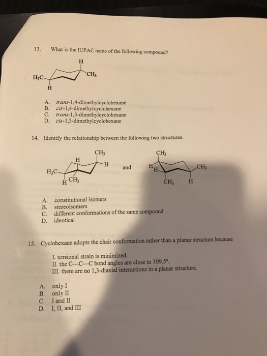 Solved What Is The IUPAC Name Of The Following Compound A Chegg