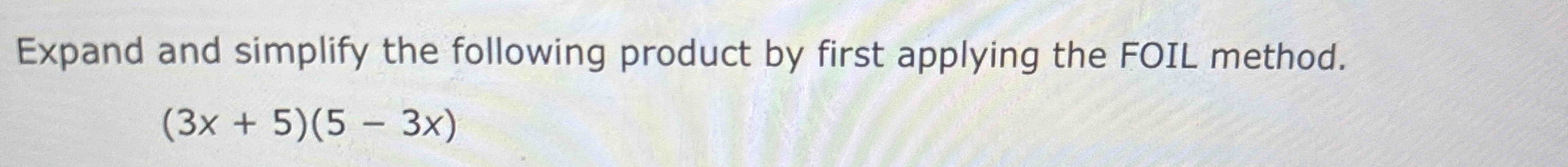 Solved Expand And Simplify The Following Product By First Chegg solved-expand-and-simplify-the-following-product-by-first-chegg