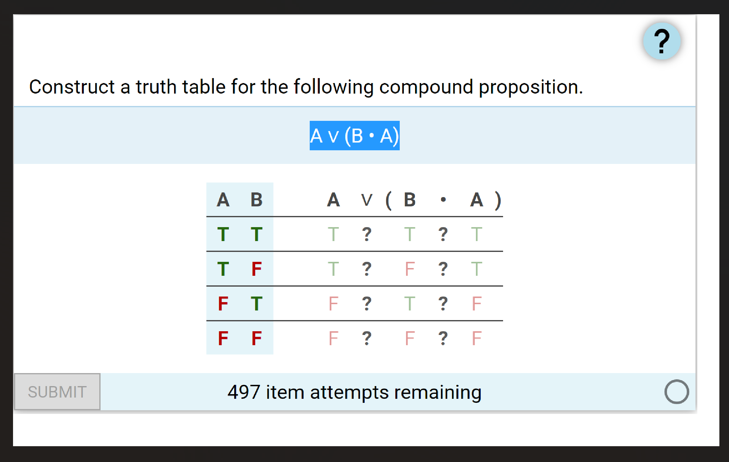 Construct A Truth Table For The Following Compound | Chegg.com