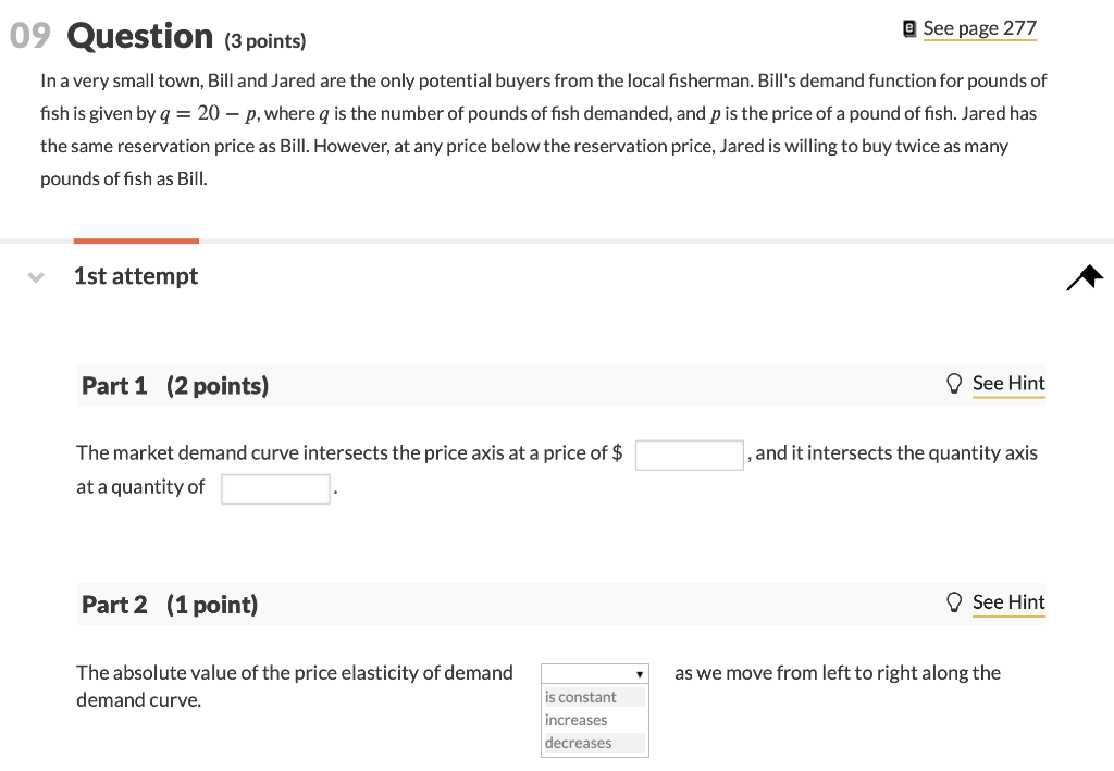 Solved 09 Question (3 points) 2 See page 277 In a very small | Chegg.com
