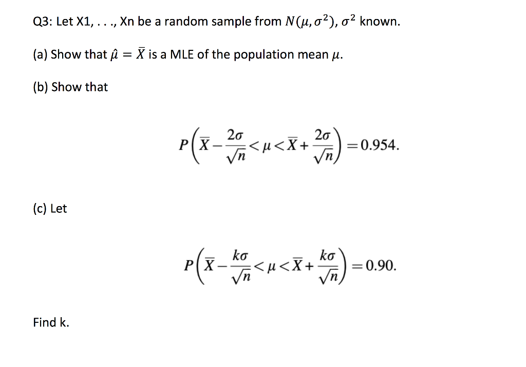 Solved Q3 Let X1 Be A Random Sample From N U 0 Chegg Com