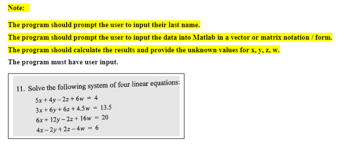 Solved Note: The program should prompt the user to input | Chegg.com