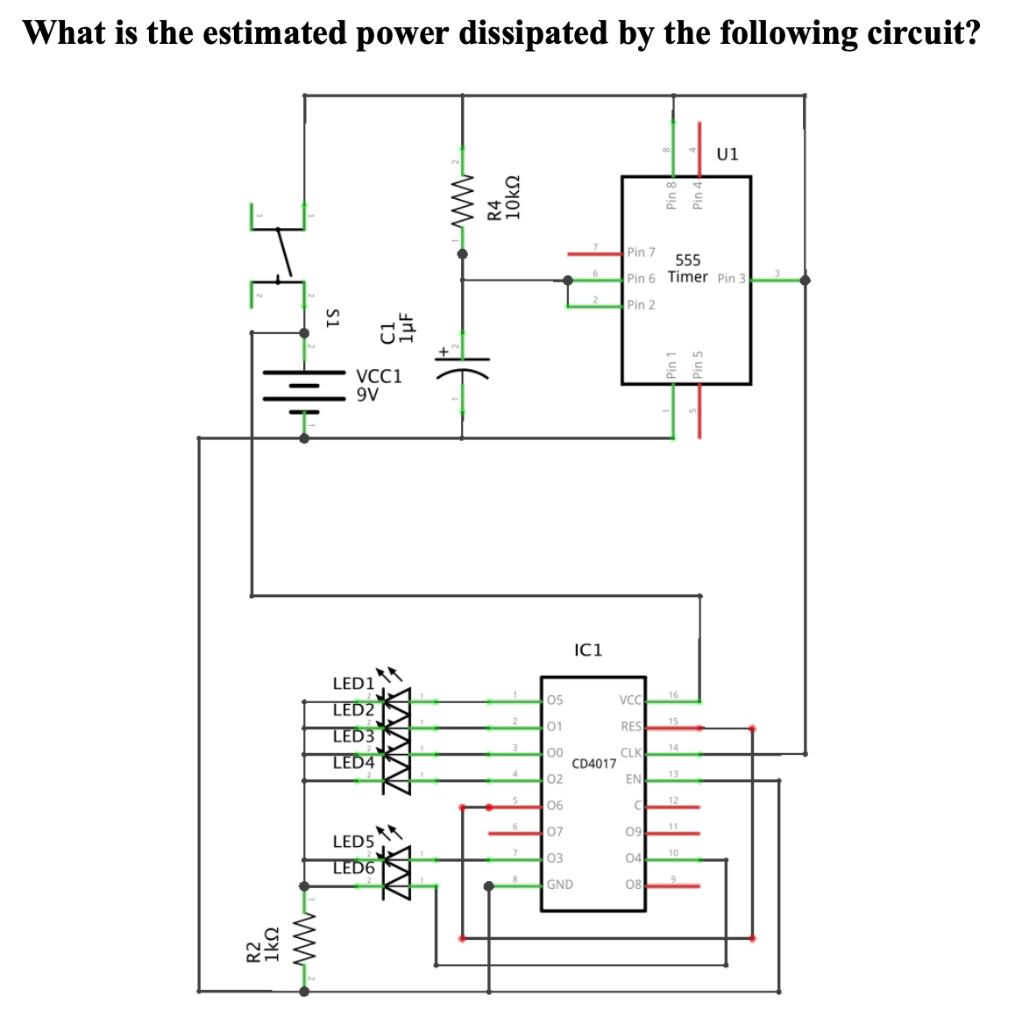 Solved What Is The Estimated Power Dissipated By The 