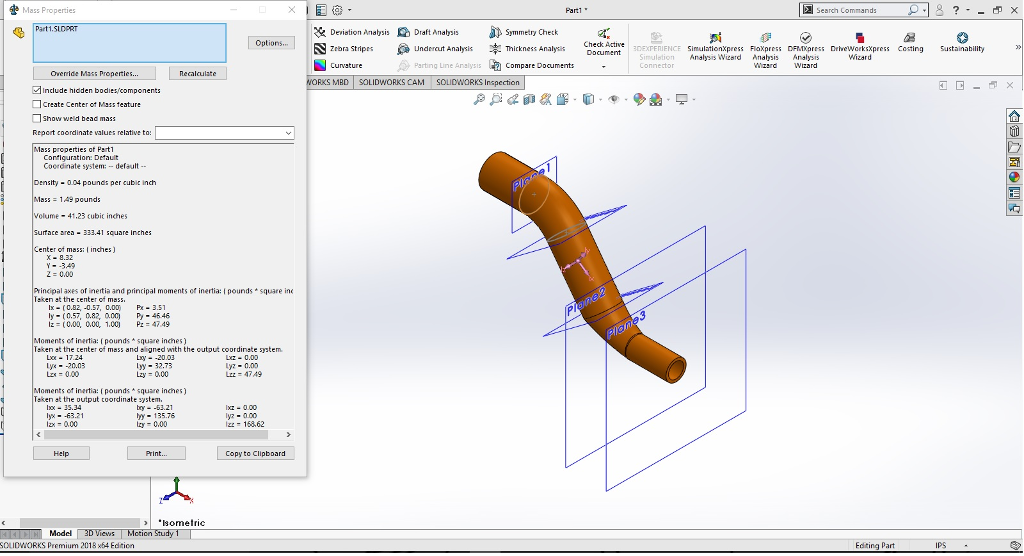 inventor center of mass finder