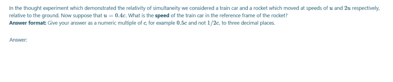 Solved In the thought experiment which demonstrated the | Chegg.com