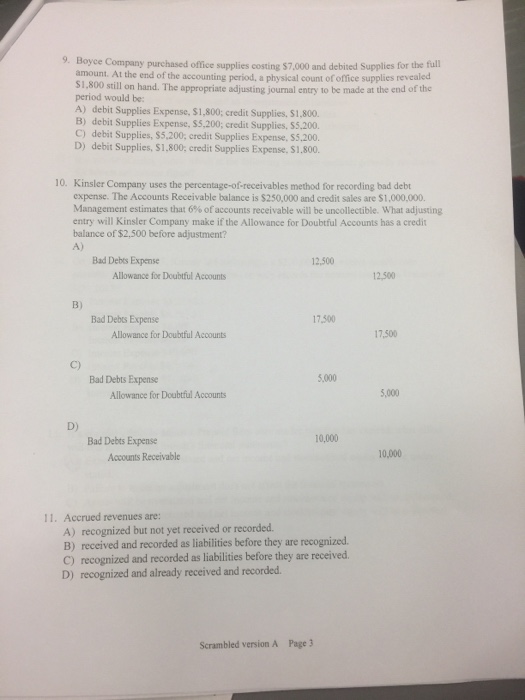 Solved Boyce Company purchased office supplies costing