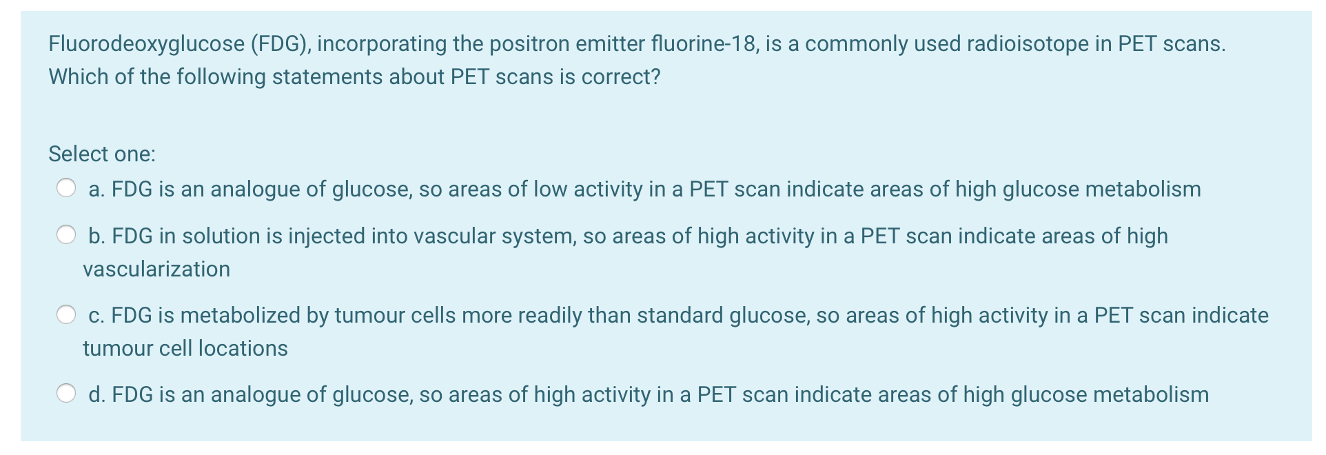 F Fdg Solved Fluorodeoxyglucose (FDG), incorporating the positron | Chegg.com