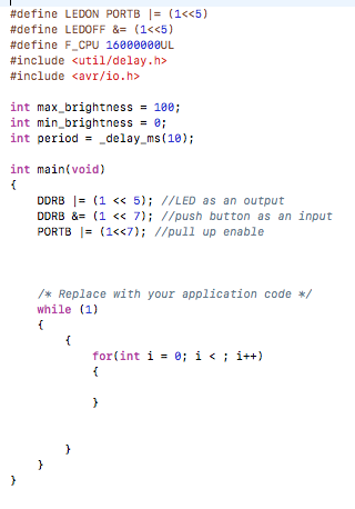 Using an ATMEGA328PB and C programming language. I | Chegg.com