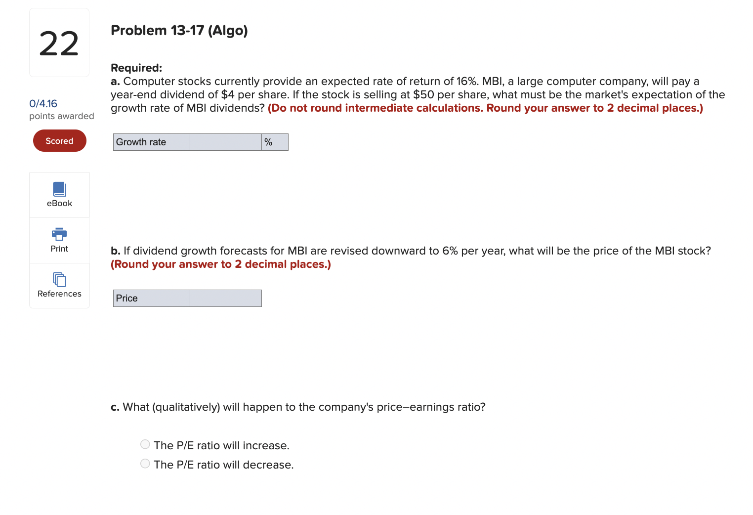 Solved Required: a. Computer stocks currently provide an | Chegg.com