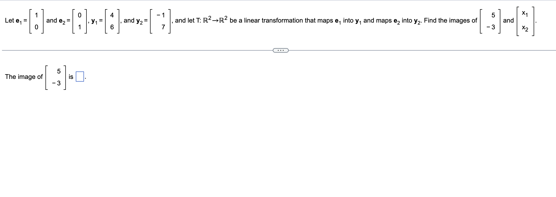 Solved Let E1=[10] And E2=[01],y1=[46], And Y2=[−17], And | Chegg.com