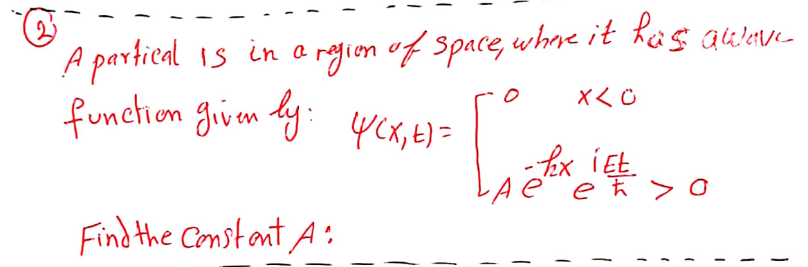 Solved function given ly: ψ(x,t)=[0x 0 Find the | Chegg.com