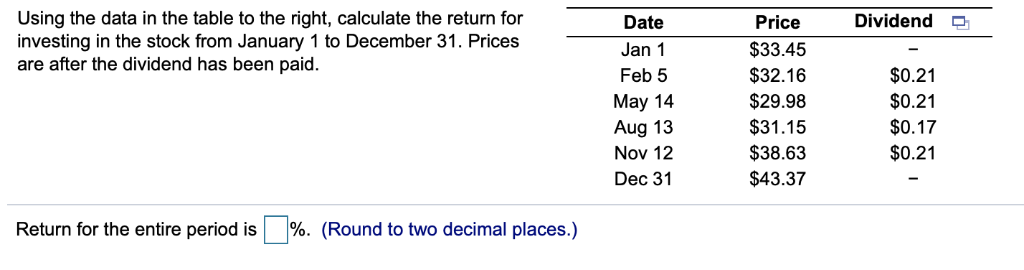 Solved Ten annual returns are listed in the following table: | Chegg.com
