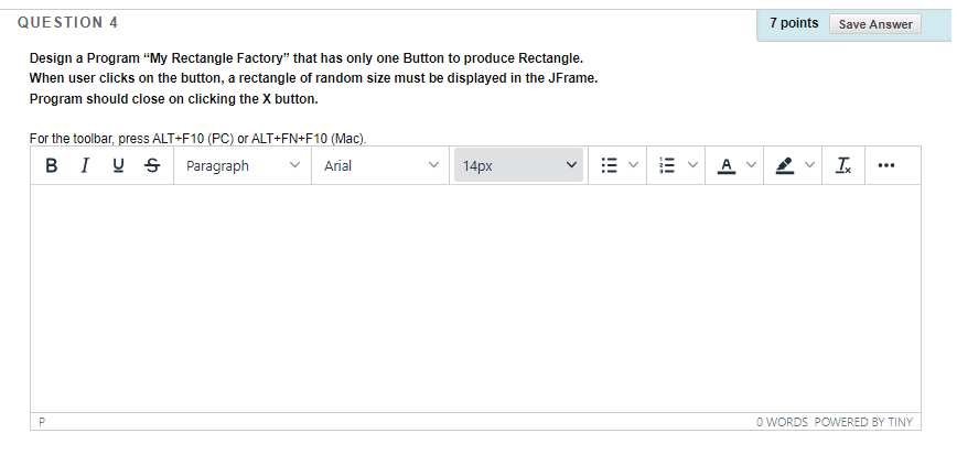 Solved QUESTION 4 7 points Save Answer Design a Program "My | Chegg.com