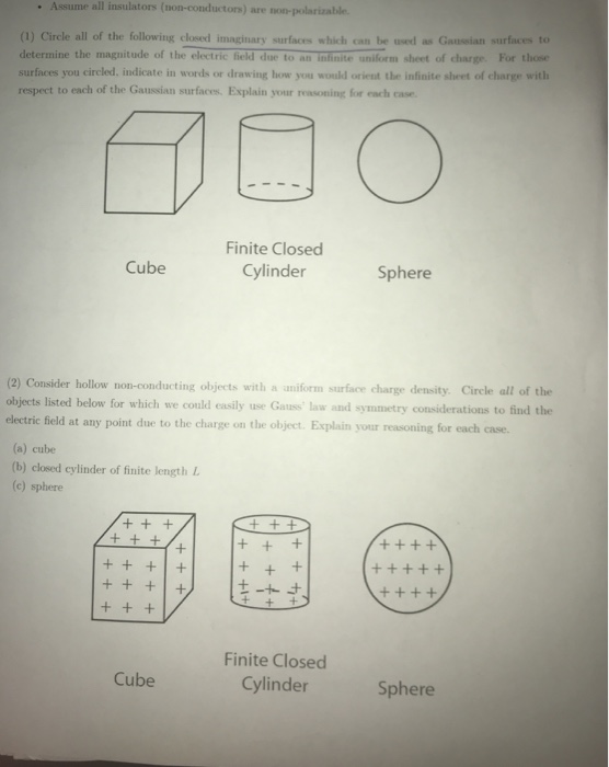 Solved . Assume all insulators (non-conductors) are | Chegg.com