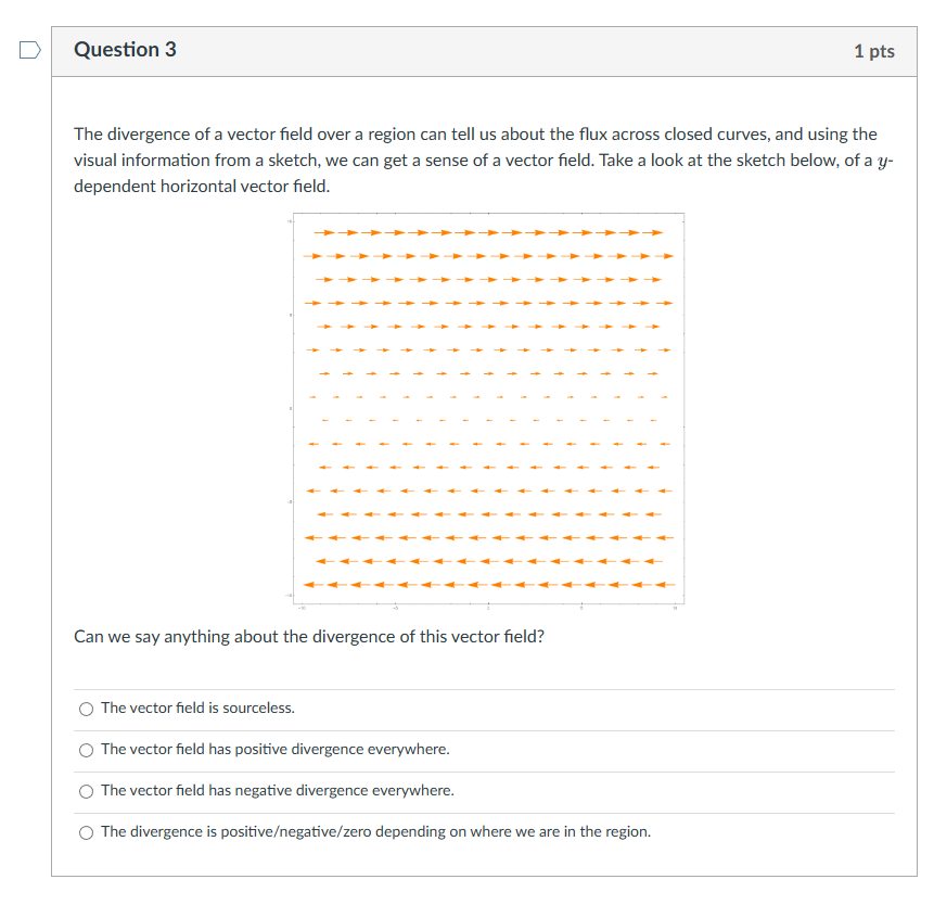 Solved The divergence of a vector field over a region can | Chegg.com