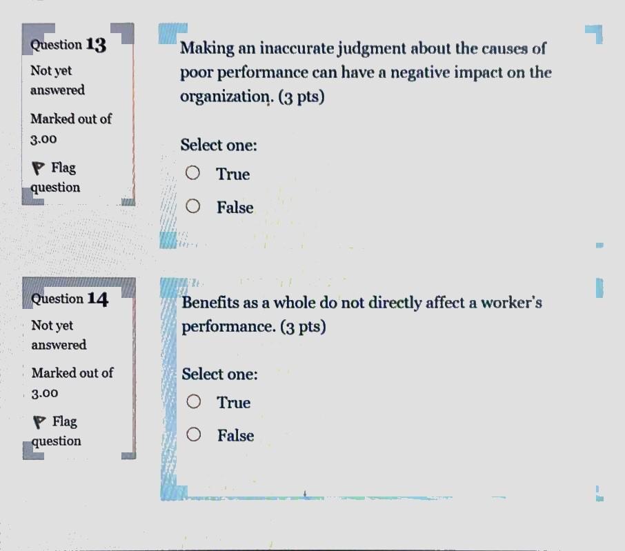 Solved Question 13 Not yet answered Making an inaccurate | Chegg.com
