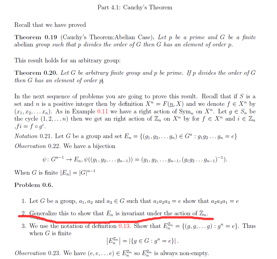 Part 4 1 Cauchy S Theorem Recall That We Have Pro Chegg Com