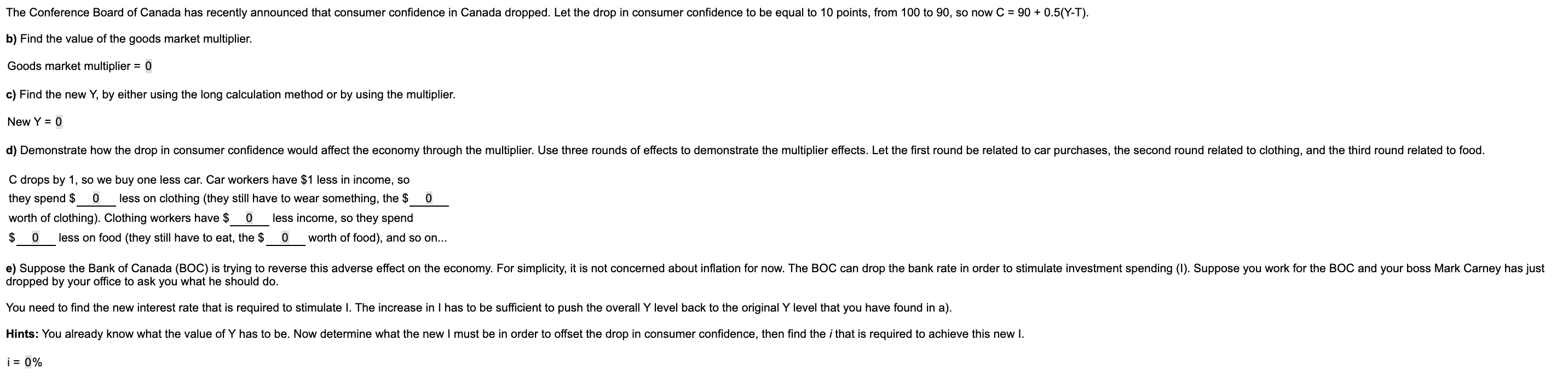 Solved Question 3 [12 Points] A Simplified Economy Is Spe