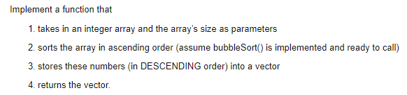 Solved Implement a function that 1. takes in an integer | Chegg.com
