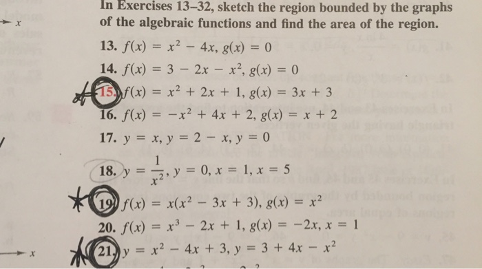 Solved In Exercises 13-32, sketch the region bounded by the | Chegg.com