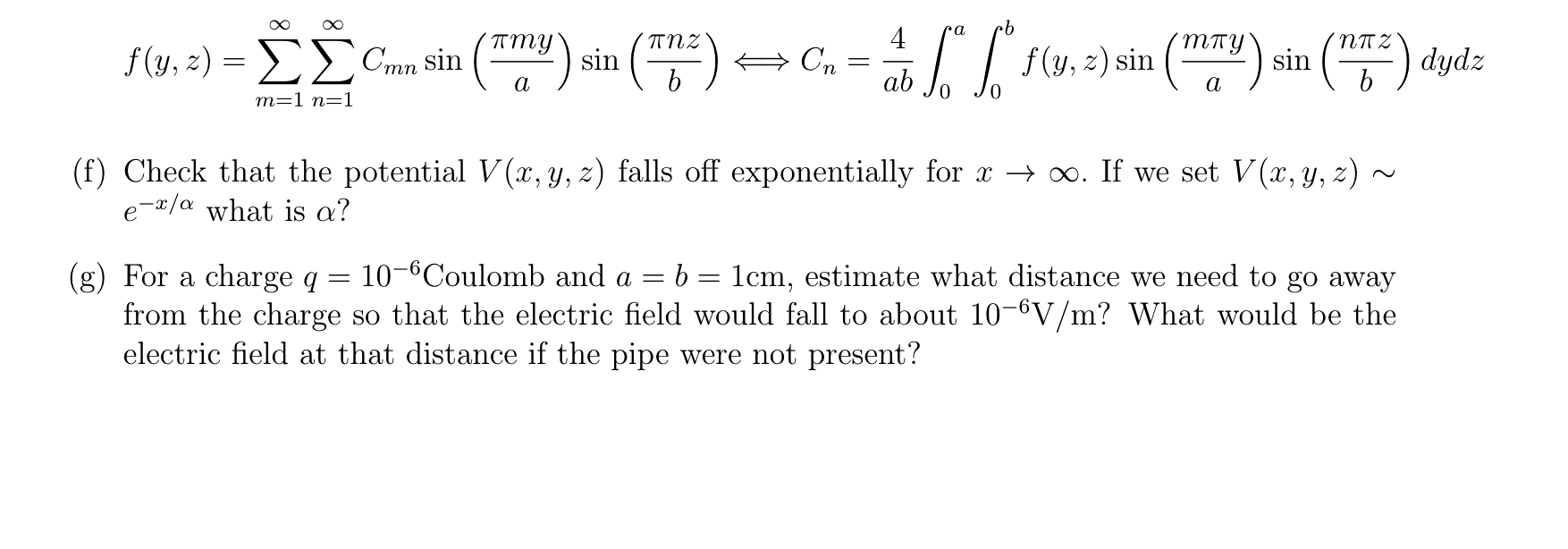 2 How Well Does A Metal Pipe Shield A Point Charge Chegg Com