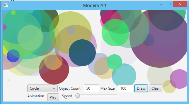 I have a JavaFX program that is a "modern art | Chegg.com