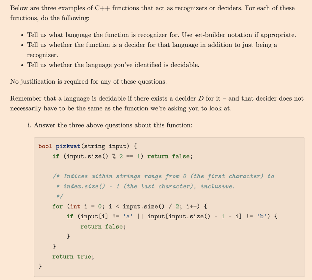 Solved Below are three examples of C++ functions that act as | Chegg.com