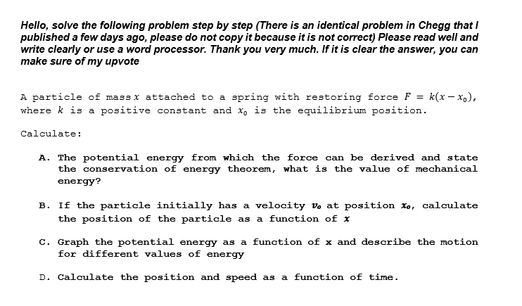 Solved Hello, solve the following problem step by step | Chegg.com