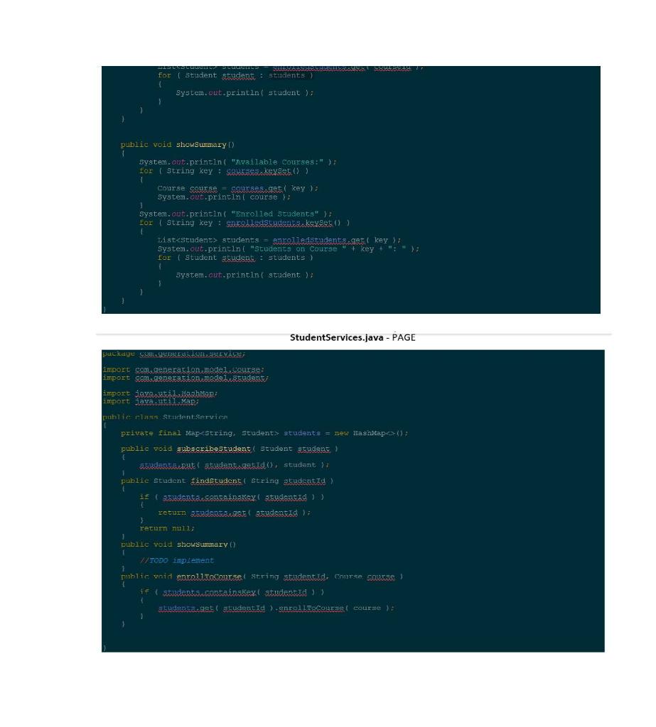 Please solve this Java problem by Implementing the | Chegg.com