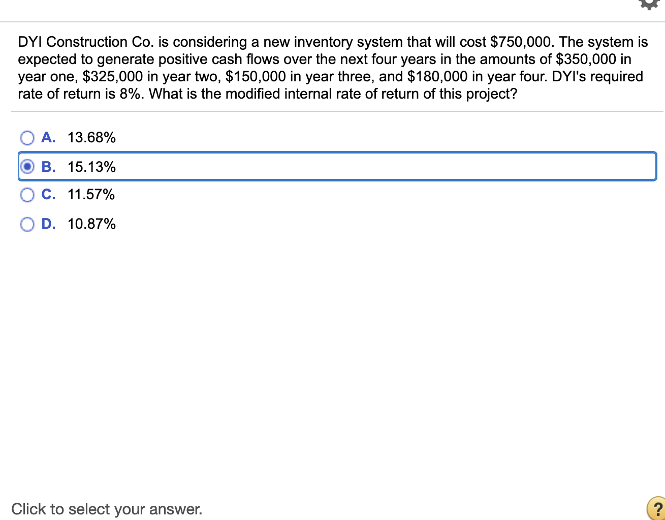 Solved DYI Construction Co. is considering a new inventory