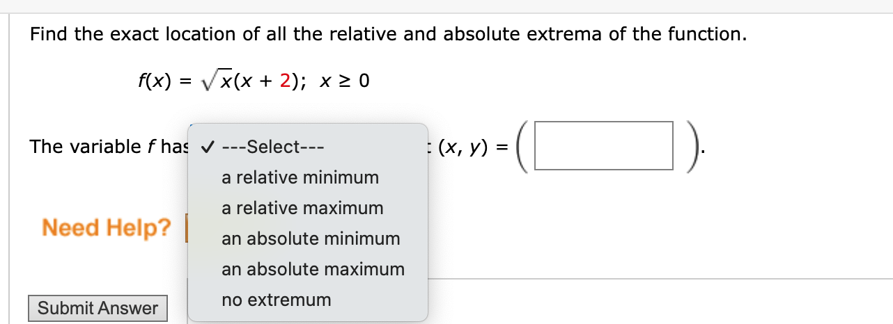 Solved Find the exact location of all the relative and | Chegg.com