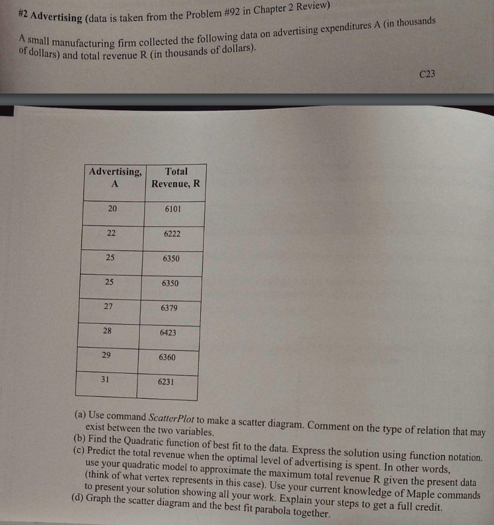 Solved can someone help me answer all of the questions and | Chegg.com