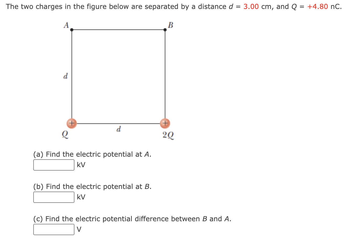solved-the-two-charges-in-the-figure-below-are-separated-by-chegg