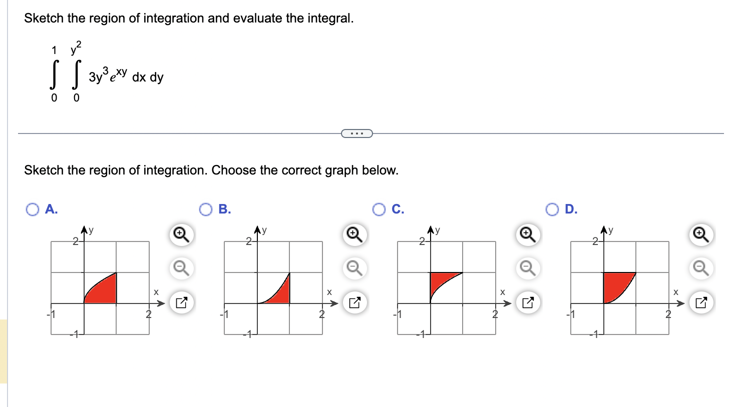 Solved Write an iterated integral for ∫RdA over the region R | Chegg.com