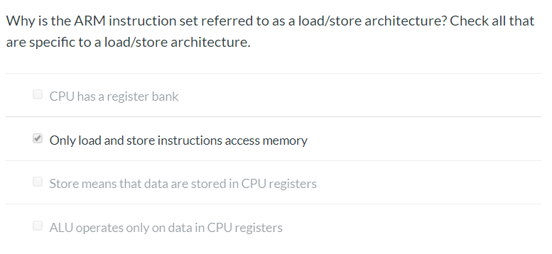 Solved Why is the ARM instruction set referred to as a | Chegg.com