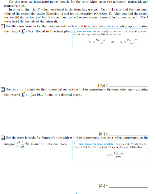 Solved On this page we investigate upper bounds for the | Chegg.com