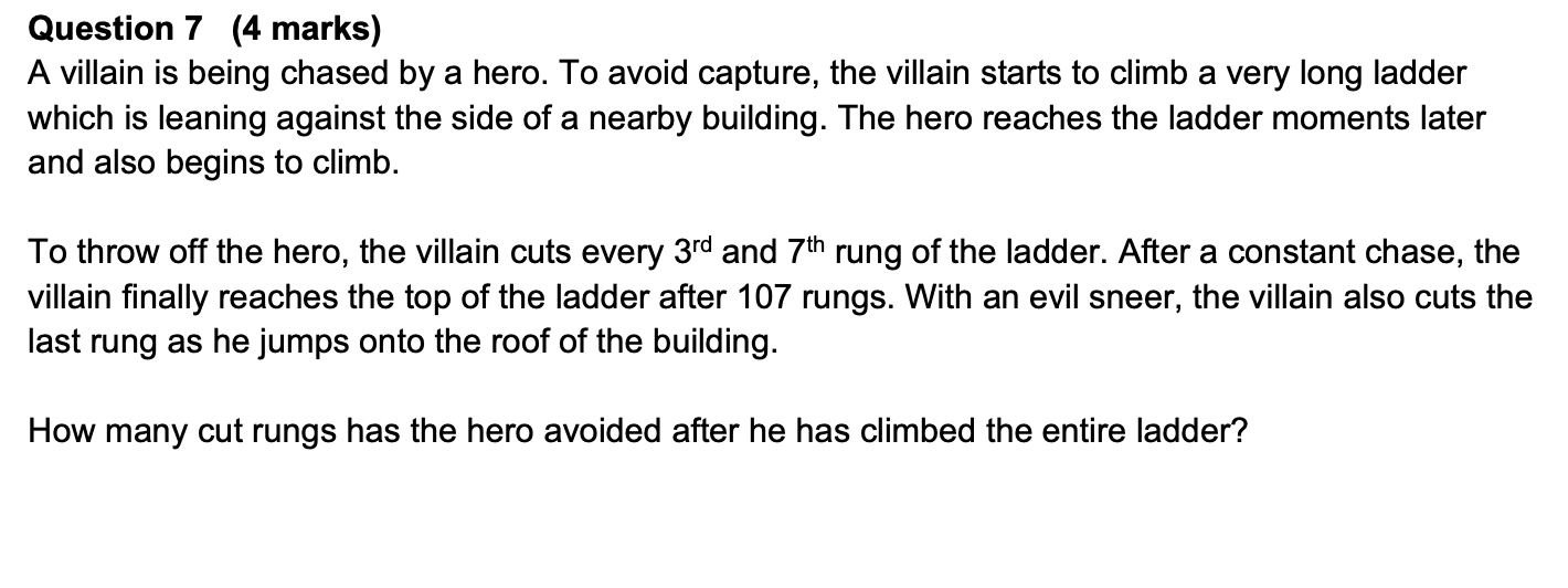 Solved Question 7 (4 marks) A villain is being chased by a | Chegg.com