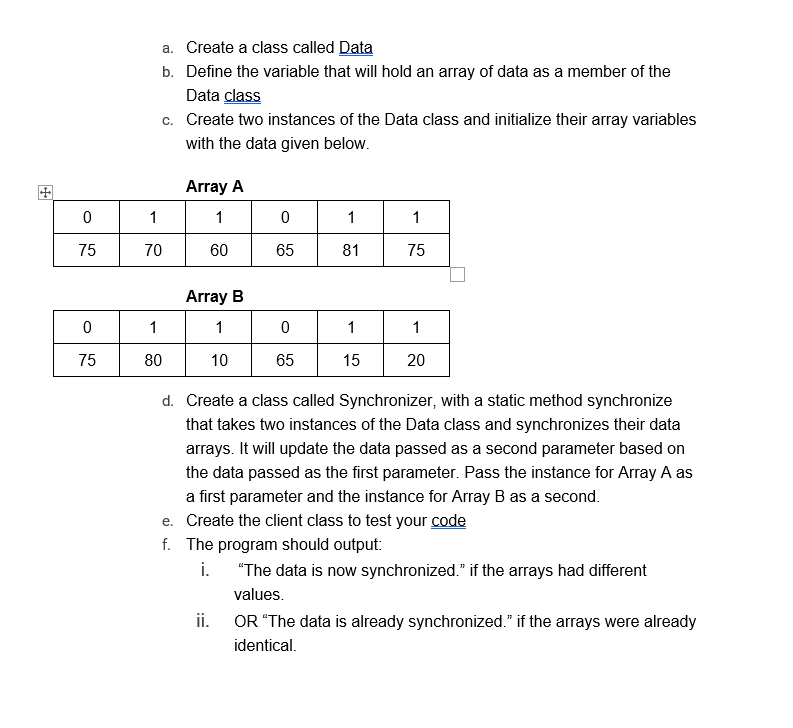 Solved You need to implement a program that synchronizes two | Chegg.com