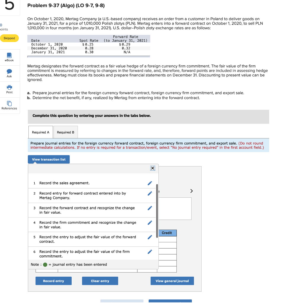 Can you put the answers specially the entries in | Chegg.com