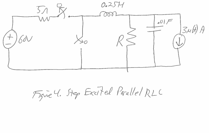 Solved 14.) In the Step Excited parallel RLC circuit shown | Chegg.com