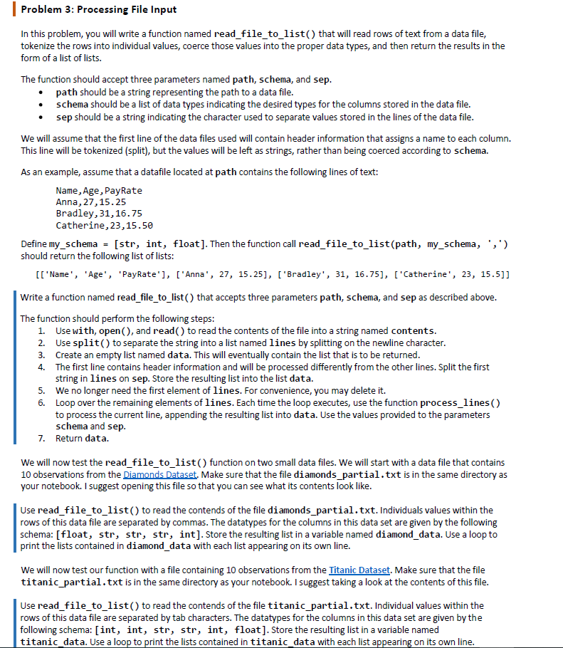 Solved Below is a sample of Problem 2 which is used in the | Chegg.com