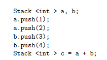 Solved Exercise 3. Operator Overloading (call Your Program | Chegg.com