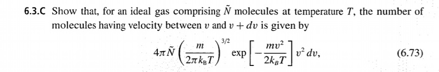 Solved 6 3 C Show That For An Ideal Gas Comprising N Mol Chegg Com