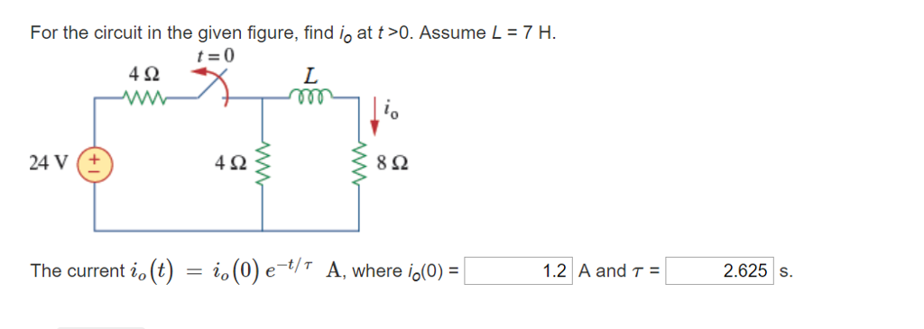 Solved The switch in the given figure has been closed for a | Chegg.com
