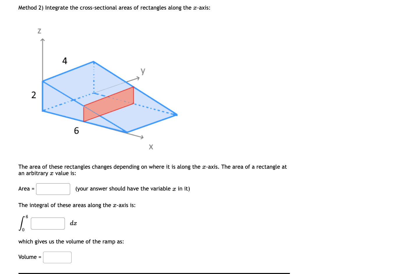 Solved In this question, we will calculate the volume of the | Chegg.com