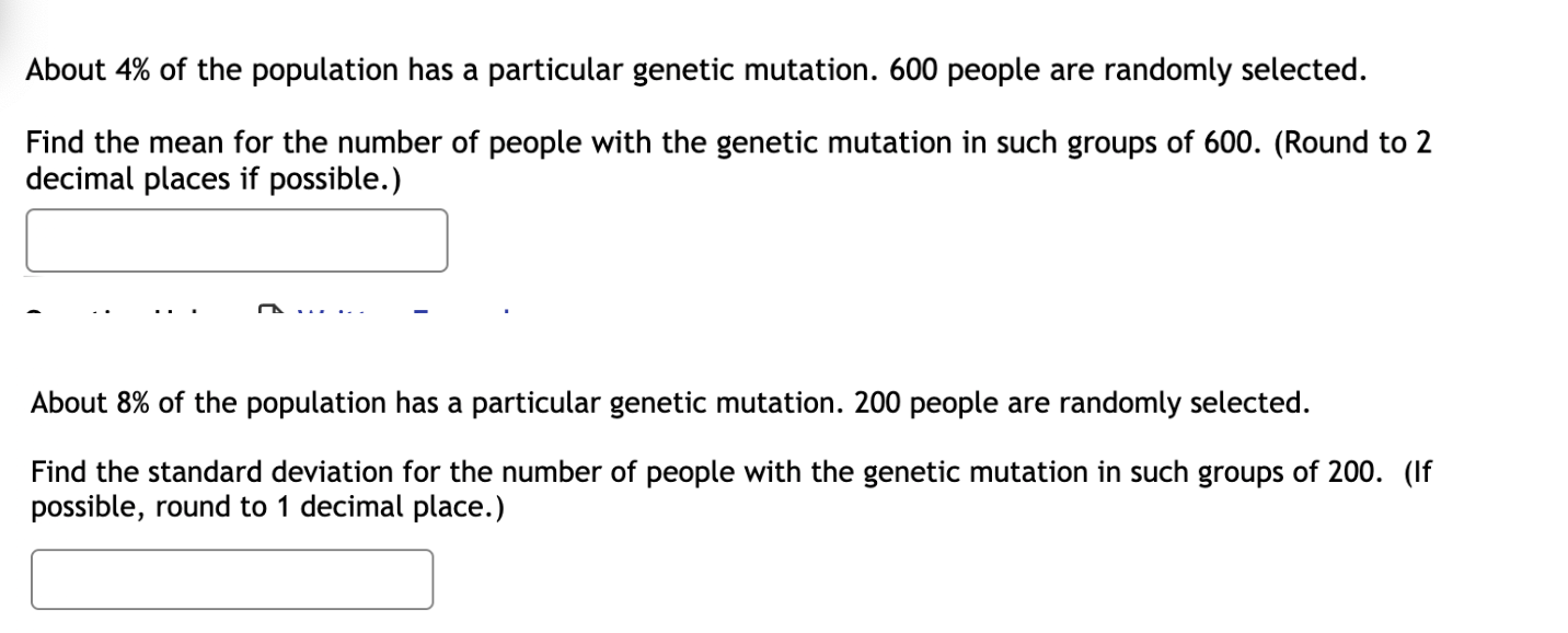Solved About 4% of the population has a particular genetic | Chegg.com