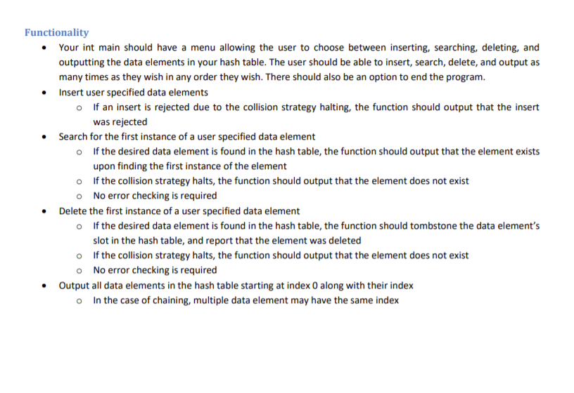 Solved C ++ hash table help needed please help me with code | Chegg.com